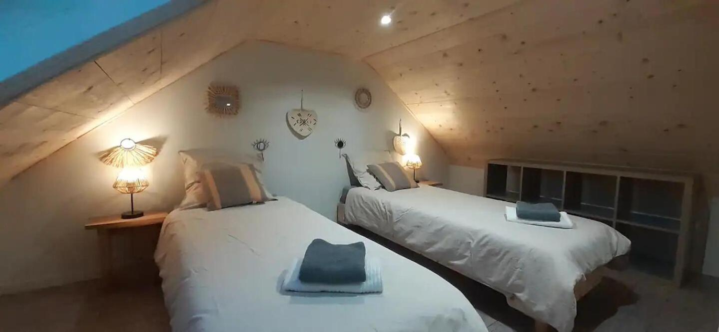 Chalets De Pont Cob Avec Spa Gouezec Exterior photo